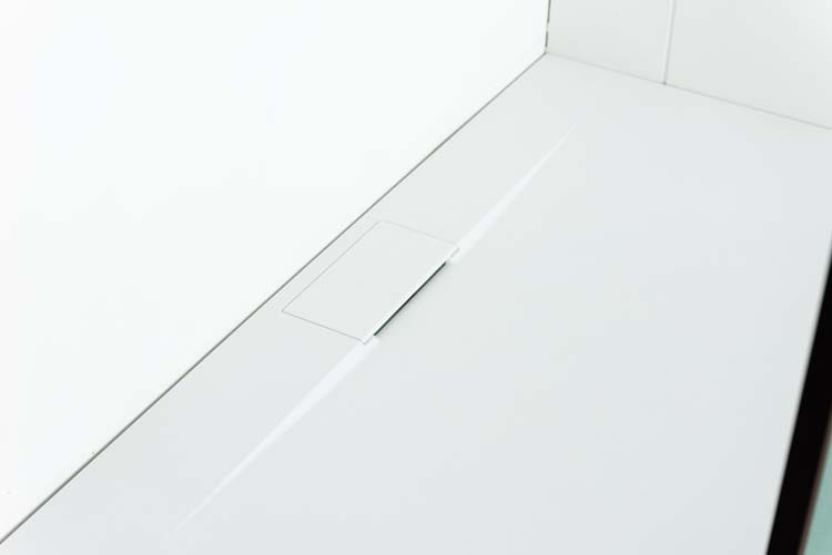 Paroid de douche Umi2 structurée 160 x 200 cm avec barre noir mat