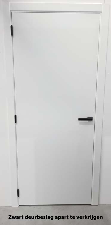 Binnendeur compleet prof 93x201.5cm Soft mat wit 155-180mm Rechts