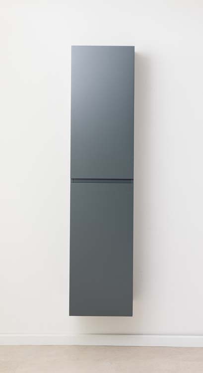 Armoire colonne Aaron gris mat 400 x 350 x 1700 mm