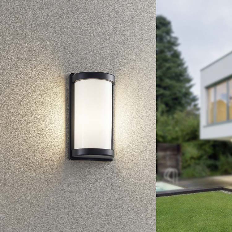 Lampe murale extérieur noir E27 IP44