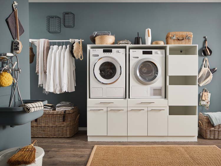 Armoires de machine à laver - Decowash - blanc - set 12 -67,5X185X162