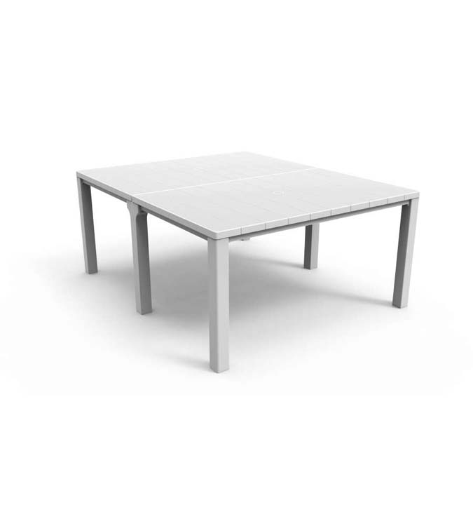 Table July blanc double 147-295 cm (longueur variable)