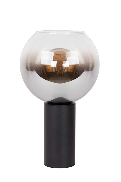 Lampe de table - Ø 20 cm - 1xE27 - Noir
