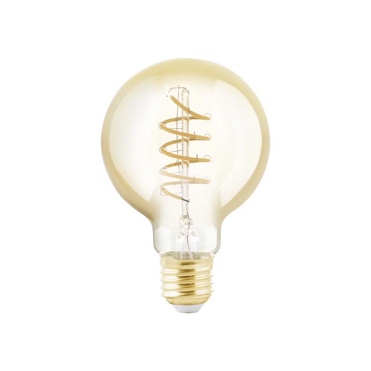 LED spirale G80 E27 245lm dimmable ambre