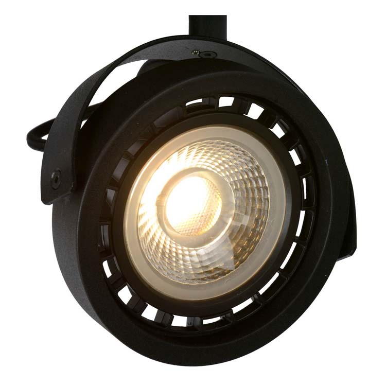Lucide TALA LED - Plafondspot - GU10 - 1x12W 2200K/3000K - Zwart
