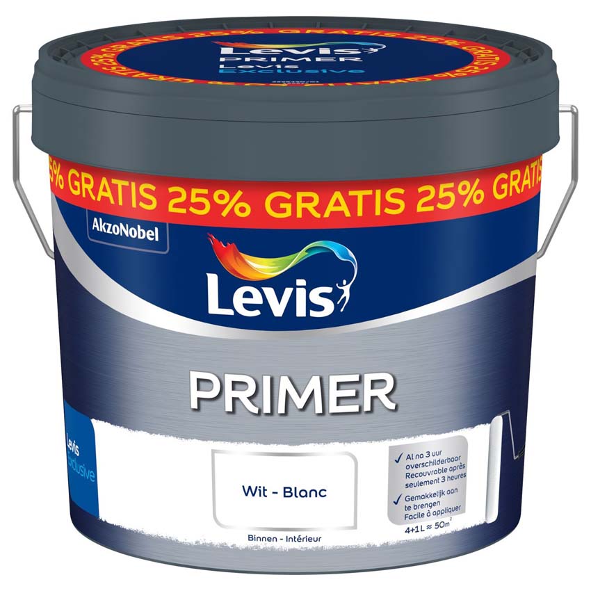 Primer Levis blanc 4L + 1L gratuit