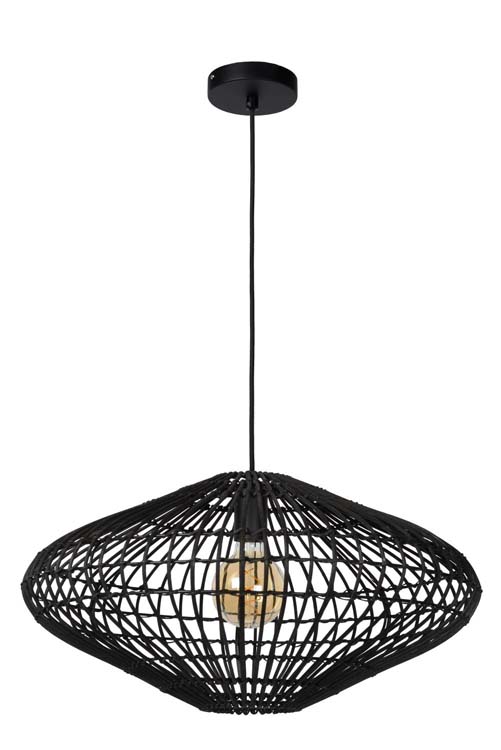 Lucide MAGALI - Suspension - Ø 56 cm - 1xE27 - Noir