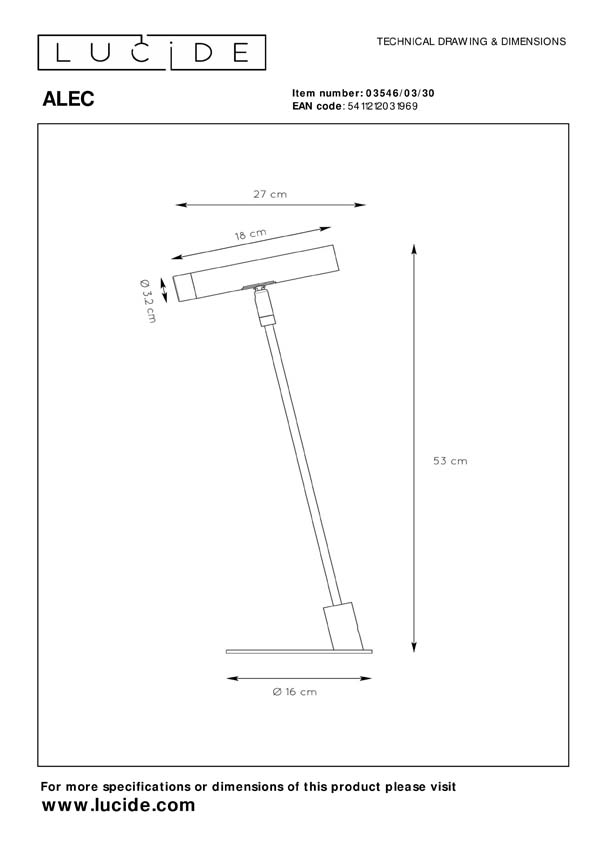 Lucide ALEC - Tafellamp - LED Dimb. - G9 - 1x3W 2700K - Inclusief omwisselbare ringen - Zwart