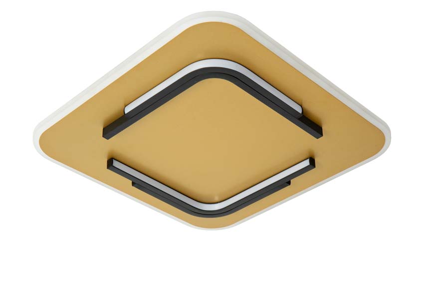 Lucide ANDREAS - Plafonnière - LED - 1x30W 2700K - Mat Goud / Messing