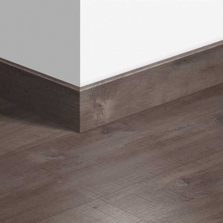 Plinthe parquet Quick-Step 14x77x2400 mm Chêne Hav foncé aspect raboté