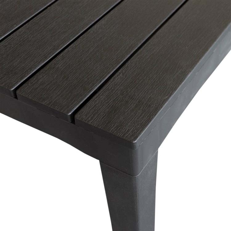 Table de jardin Cuba square 80 x 80 cm anthracite