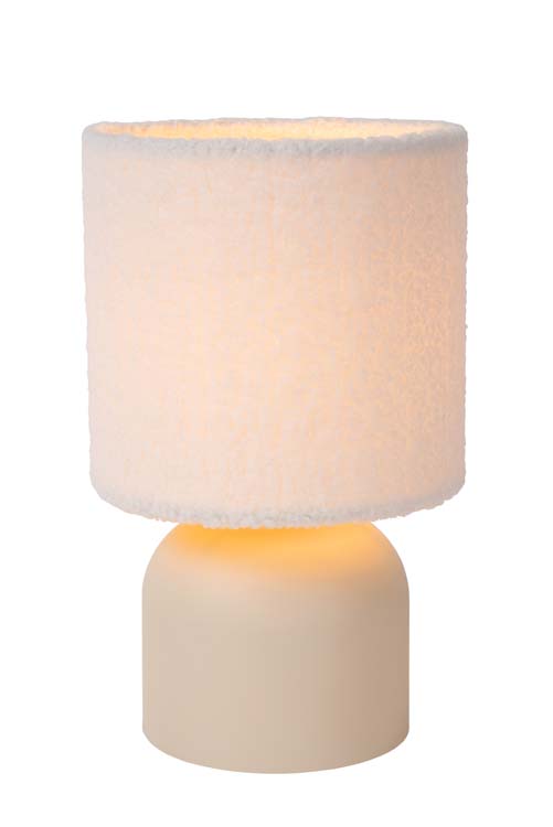 WOOLLY - Lampe de table - Ø 16 cm - 1xE14 - Crème