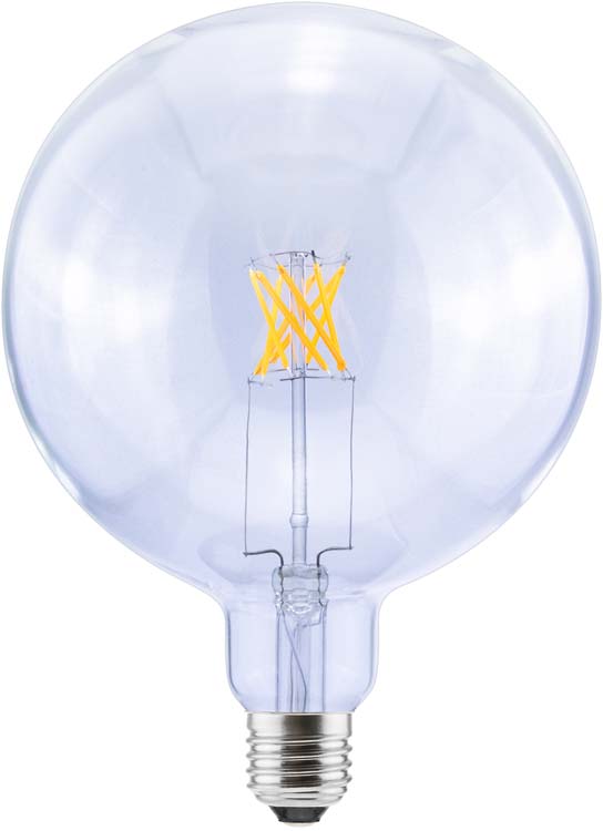 Lampe Led Globe 150mm - transparant - 6W - E27 - 2700K