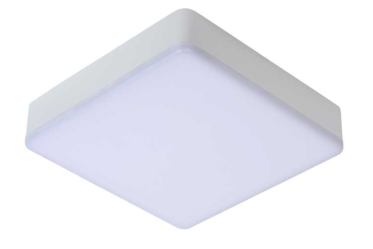 Lucide CERES-LED - Plafonnier Salle de bains - LED Dim. - 1x30W 3000K - IP44 - Blanc