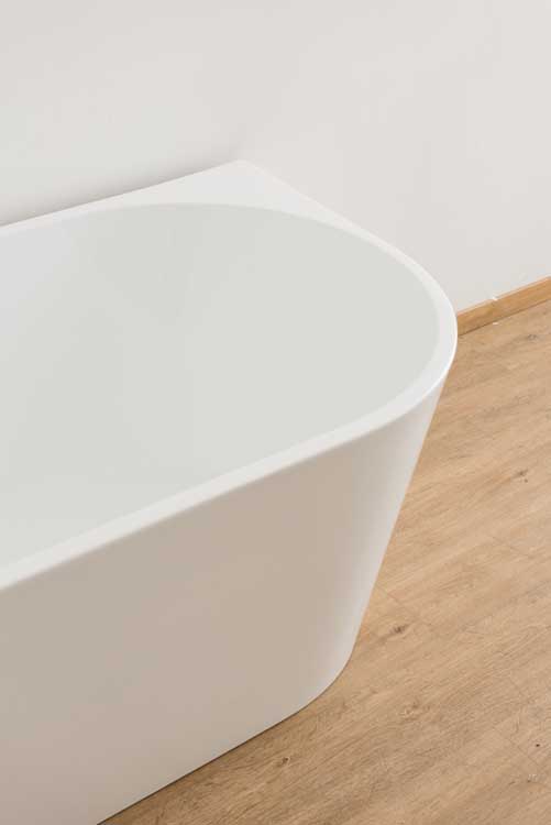 Baignoire d'angle Bottega gauche 180x80x58cm blanc