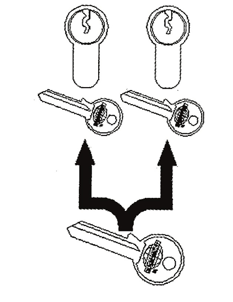 Masterkey 2 cylindres anti-effraction