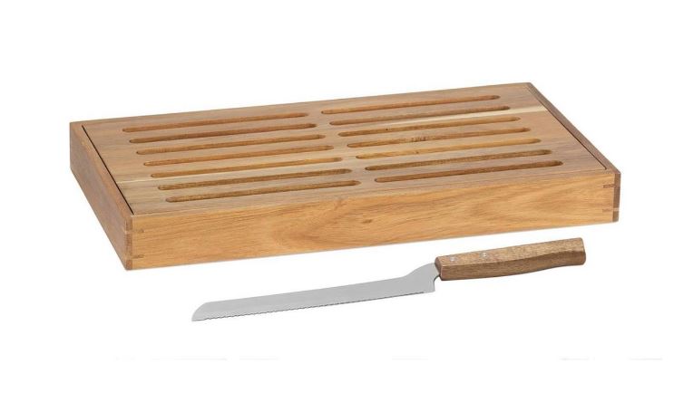 Planche à couper pain en bois d'acacia