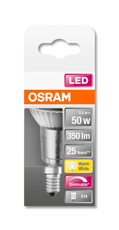 LED lamp superstar PAR16 E14 5.5W warm wit dimbaar