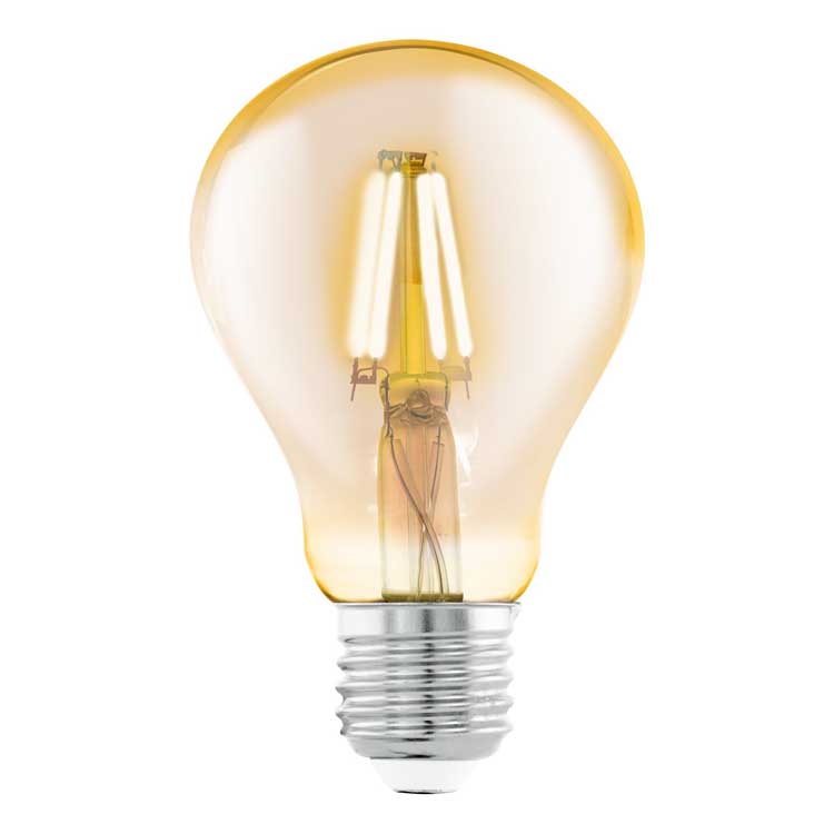 Lampe LED vintage E27 4W Ambre