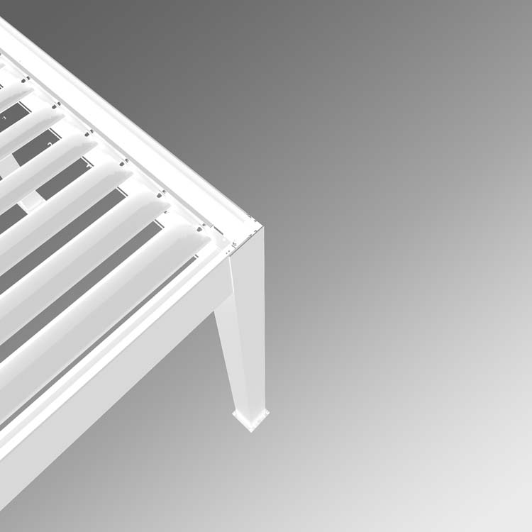 Pergola de luxe alu blanc 400 x 341 x 266 cm