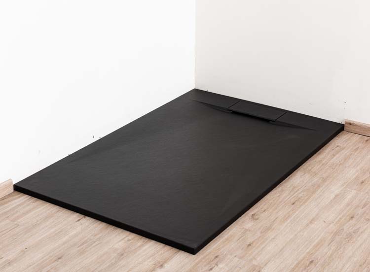 Douchebak Miro 140 x 90 cm mat zwart