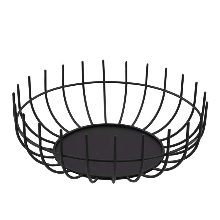 Panier Point-Virgule wire noir 30 x 10 cm
