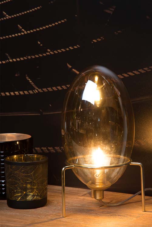 Tafellamp - Ø 13 cm - 1xG9 - Amber