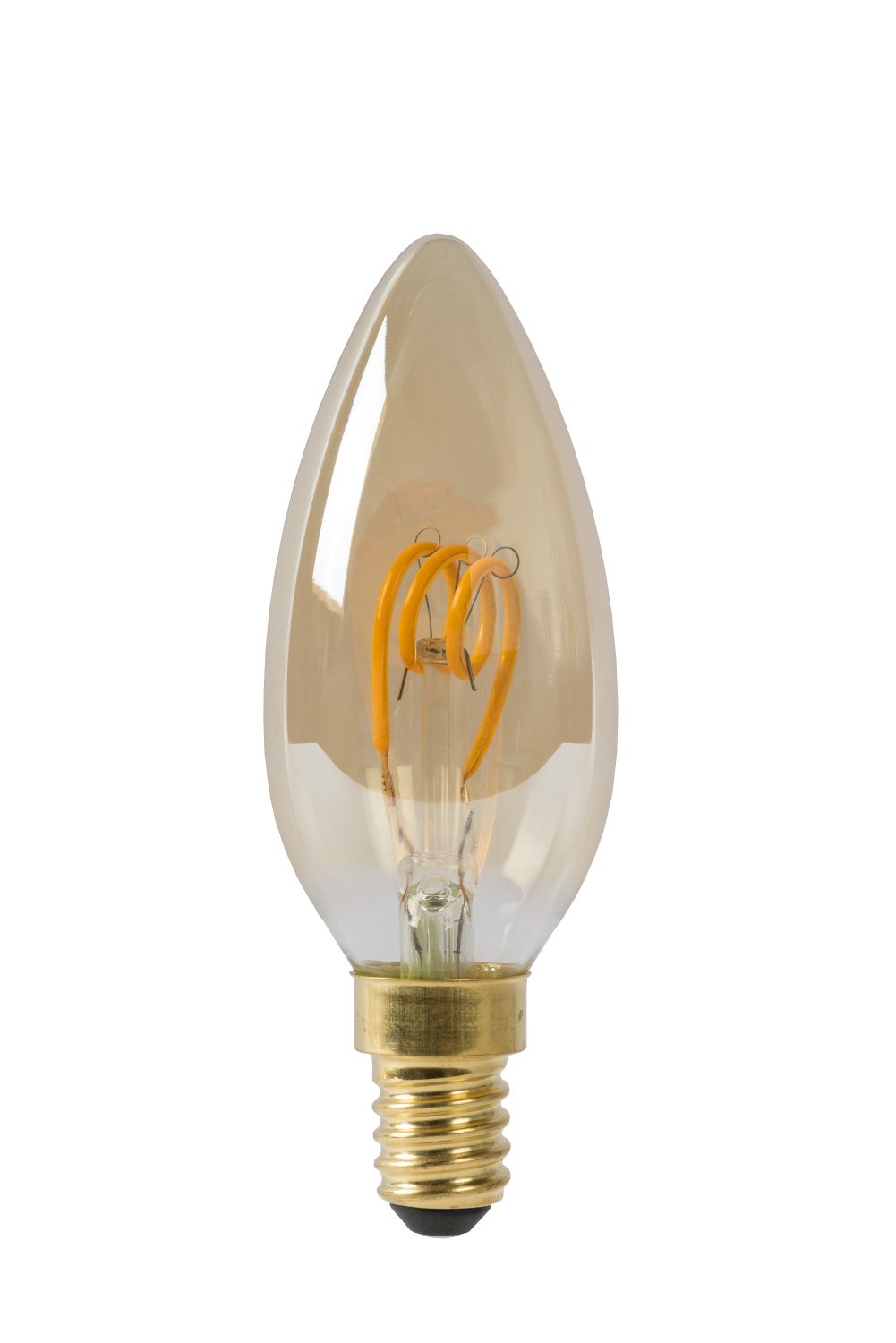 Lucide LED Bulb - Filament lamp - Ø 3,5 cm - Dimb - E14 - 1x3W - Amber