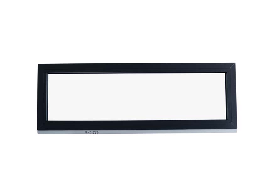 Châssis fixe pvc Deceuninck Elegant Infinity noir/noir B1500xH500 mm