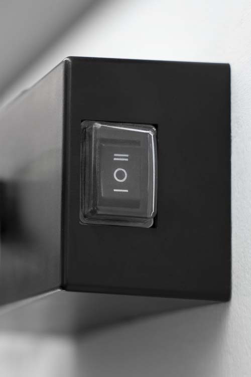 Badkamerverlichting spiegel zwart-koper IP44 dimbaar 3000-6500K