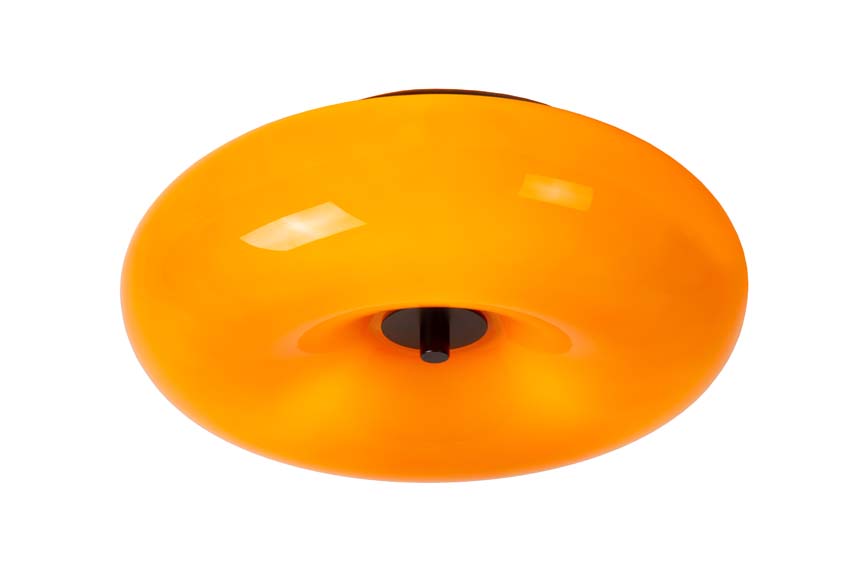 Lucide SENTINO - Plafonnière - Ø 30 cm - 3xG9 - Oranje