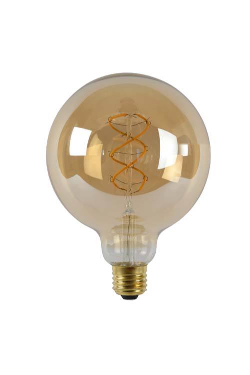 LED Bulb - Ampoule filam - Ø 12,5 cm - Dim. - E27 - 1x5W - Ambr