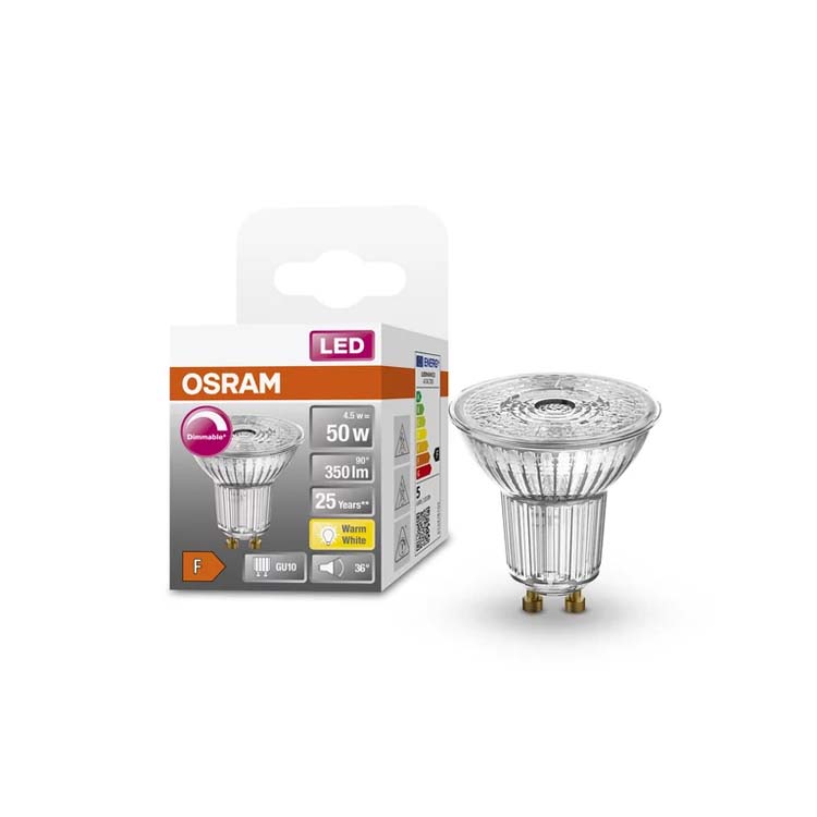Lampe LED superstar PAR6 GU10 4.5W blanc chaud dimmable