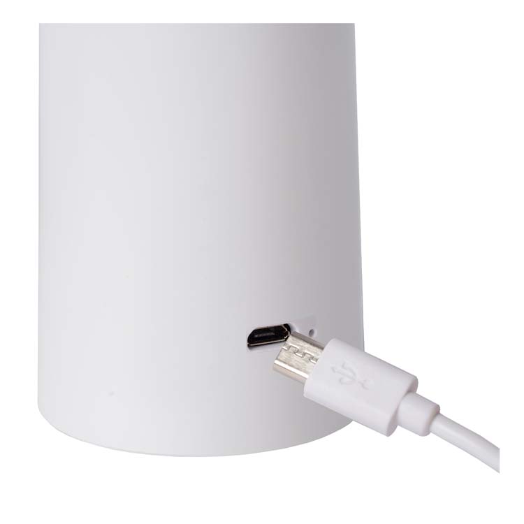 Lampe de table Extérieur - Ø 13,7 cm - LED Dim. - 1x4W 6500K - IP44 - Blanc