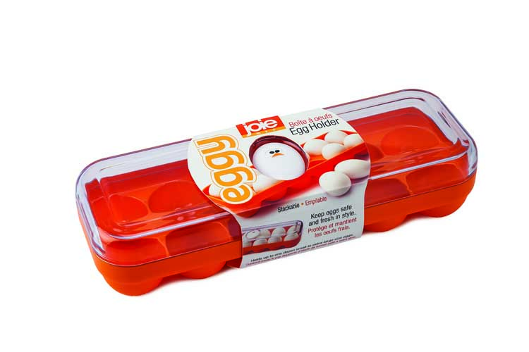 Boîte de rangement des oeufs Joie Eggy plastique orange