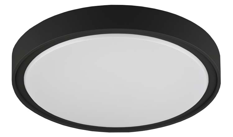 Plafonnier buitenverlichting LED zwart 18W 1450LM IP65