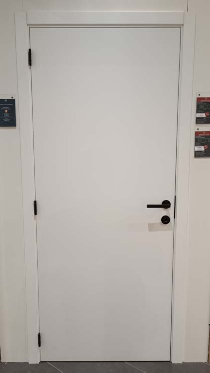 Complete deur honingraat BR 830mm palladium wit 201.5 cm