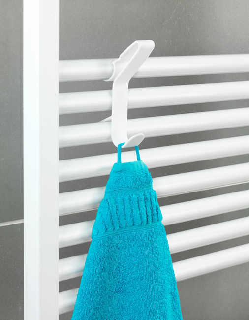 Handdoekhaak voor radiator Wenko wit