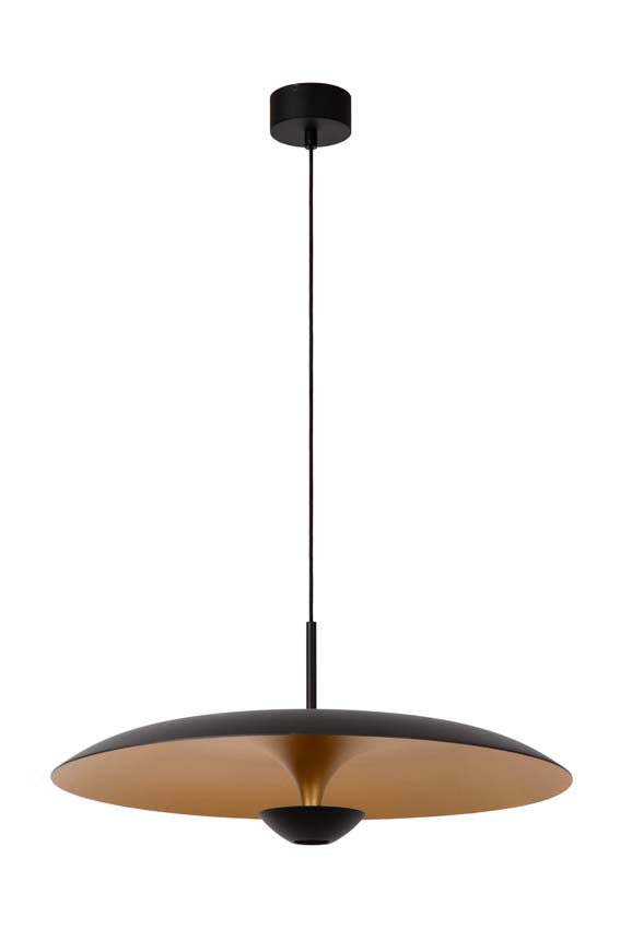 Lucide Premium KENNETH - Suspension - Ø 60 cm - LED Dim. - 1x16W 2700K - Noir