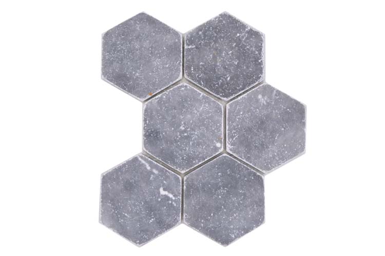 Mosaïque bluestone hexagone 19,9 x 26,2 cm
