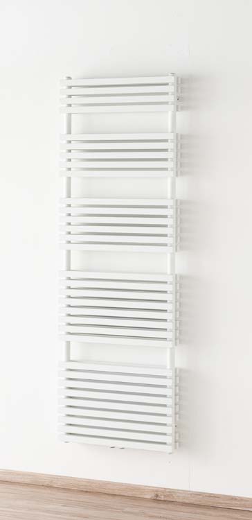 Radiateur sèche-serviette Dania double 181,5x60cm blanc 2286 Watt avec élément chauffant blanc digital