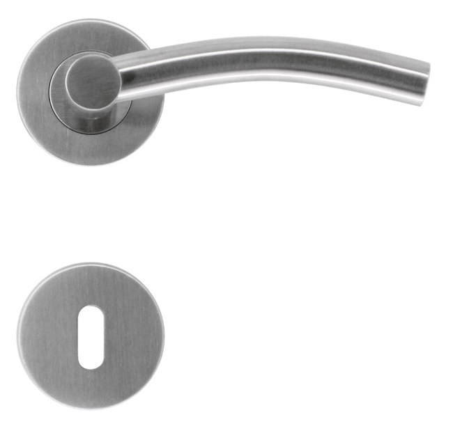 Poignée de porte inox plus Capua 12cm