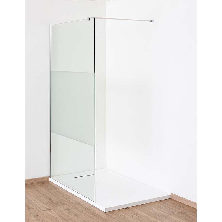 Inloopdouche Anais 117 x 200 cm verzuurd glas - chroom