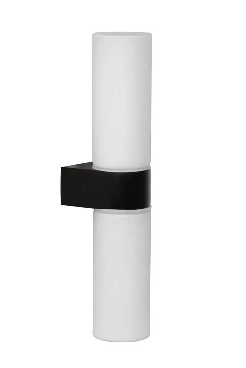 Lucide JESSE - Wandlamp voor badkamer - G9 - IP44 - Zwart