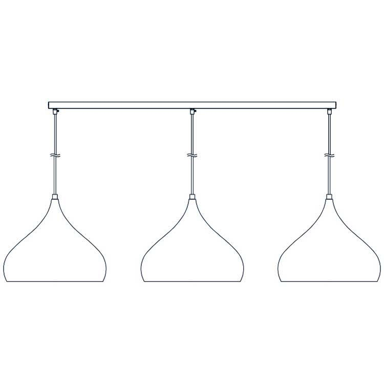 Accessoire 90CM noir 3X base pour Suspension