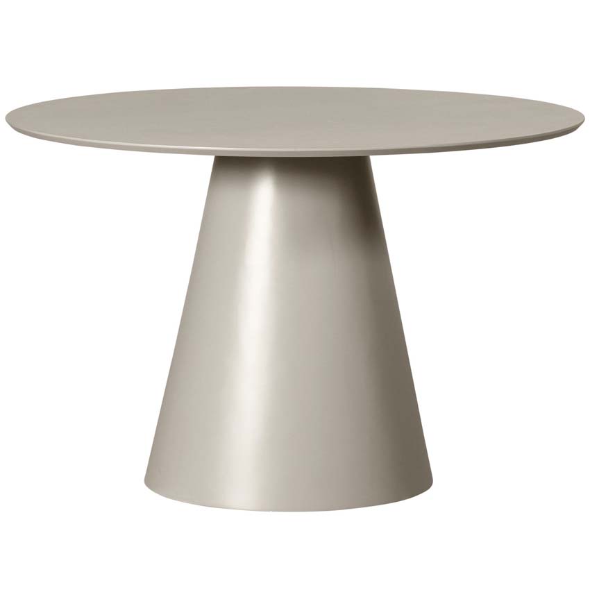 Table Jerome en MDF traité ronde beige Ø120cm