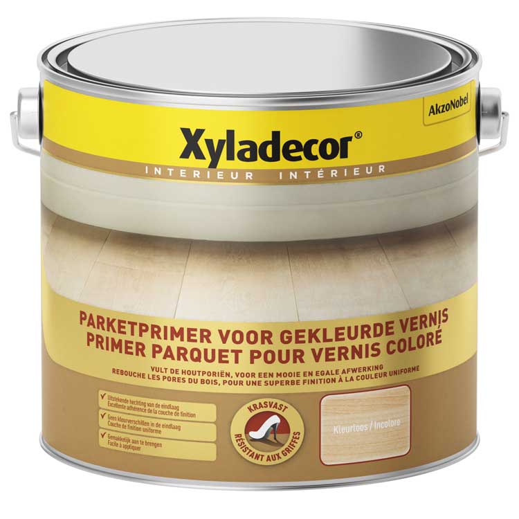 Xyladecor parket primer gekleurde vernis 2,5L