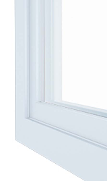 Vast raam met zijlicht pvc Deceuninck Elegant Infinity wit/wit MW