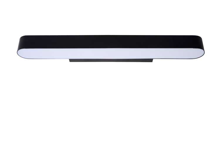 Lucide MADELON - Wandlamp voor badkamer - LED Dimb. - 12W 2700K - IP44 - Zwart