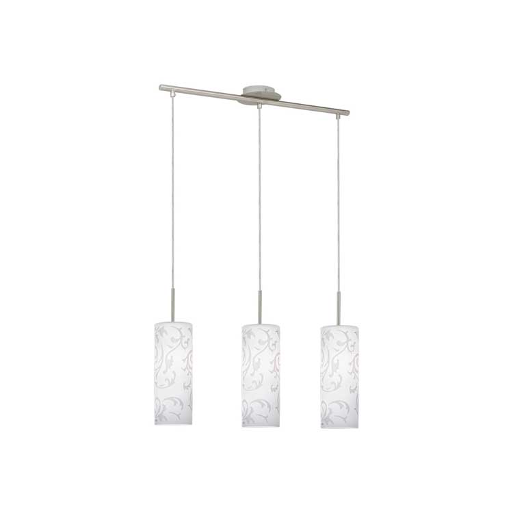 Eglo AMADORA - Lampe suspendue - E27 - 3X60W - Nickel